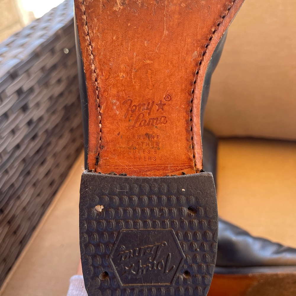 Tony Lama Blue Roper Boots - Picture 5 of 6